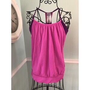 IVIVVA‎ lululemon Girls double dutch tanks Pink Purple 14